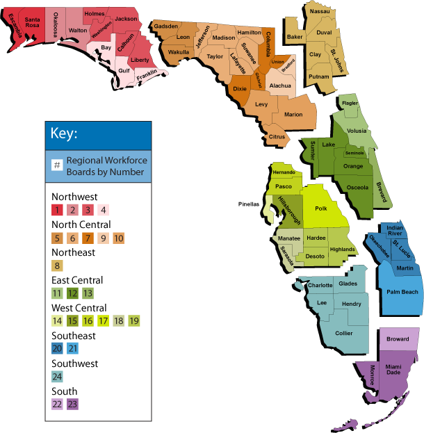 Regional Map of Florida